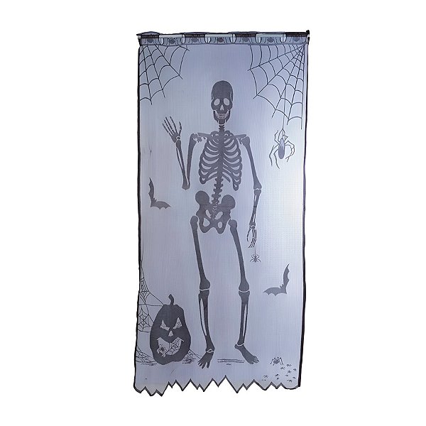 Cortina Decorativa - Happy Halloween - 1x2,10m - 1 unidade - Cromus - Rizzo