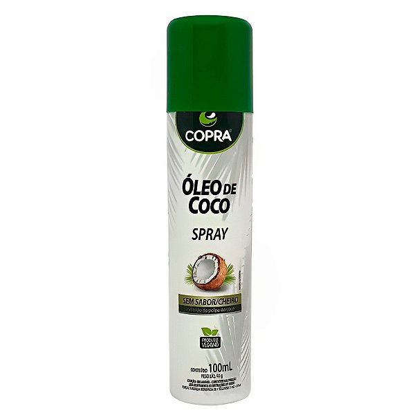 Óleo de Coco Spray - Sem Sabor/Cheiro 100ml  - 1 unidade - Copra - Rizzo