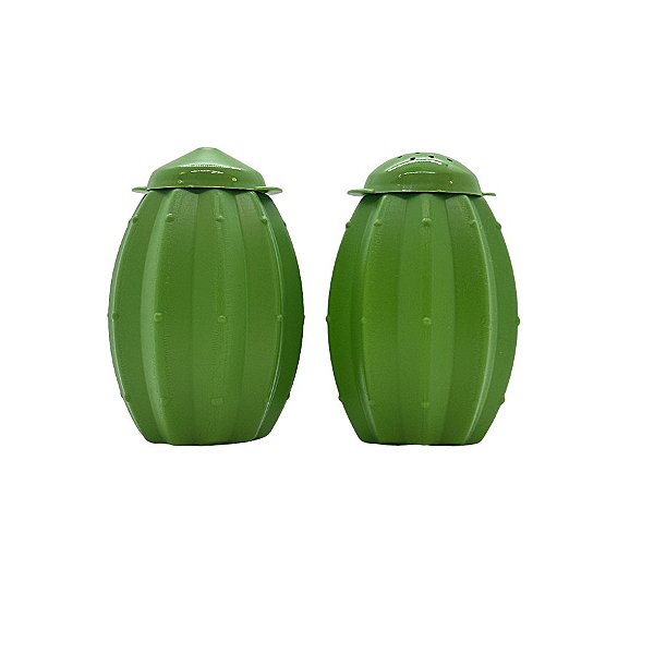 Kit Saleiro e Paliteiro Cacto - Verde - 9,5cm - 1 unidade - Rizzo