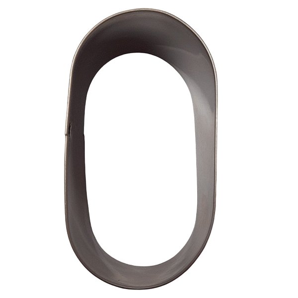 Cortador Aro Oval 16,5x6x4cm - Ref.2078  - 1 unidade - RR Cortadores - Rizzo