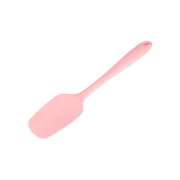 Espatula Colher Silicone Rosa - 28cm - 1 unidade - Rizzo