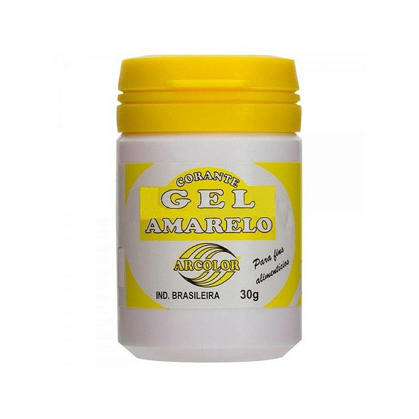 Corante Gel Amarelo 30 g Arcolor Rizzo Confeitaria
