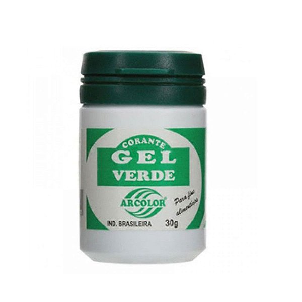 Corante Gel Verde 30 g Arcolor Rizzo Confeitaria