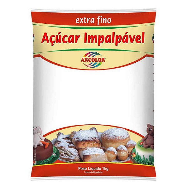 Açúcar Impalpável Extra Fino 1 Kg Arcolor