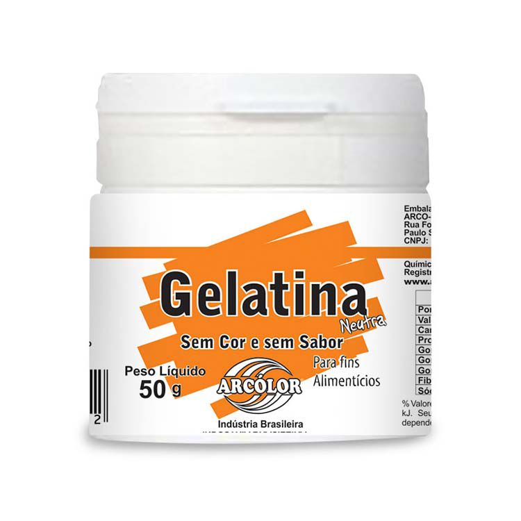 Gelatina Neutra 50 g  Arcolor