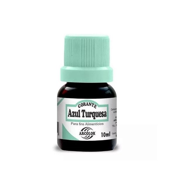 Corante Liquido Azul Turquesa 10ml Arcolor