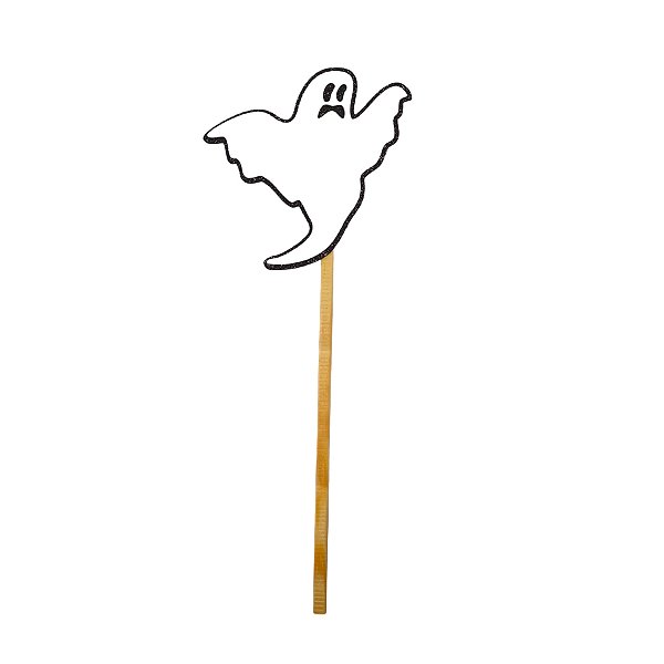 Palito Decorativo Halloween - Fantasma - 28cm - 5 unidades - Rizzo