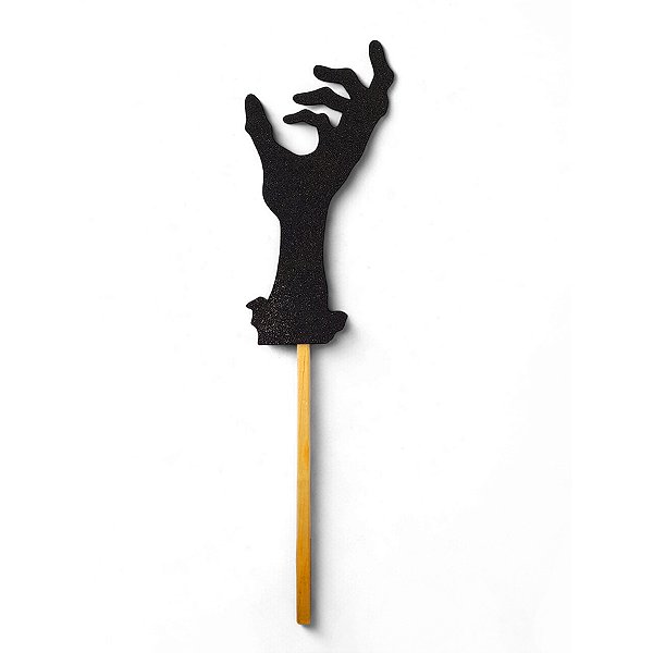 Palito Decorativo Halloween - Mãos - 31cm - 6 unidades - Rizzo