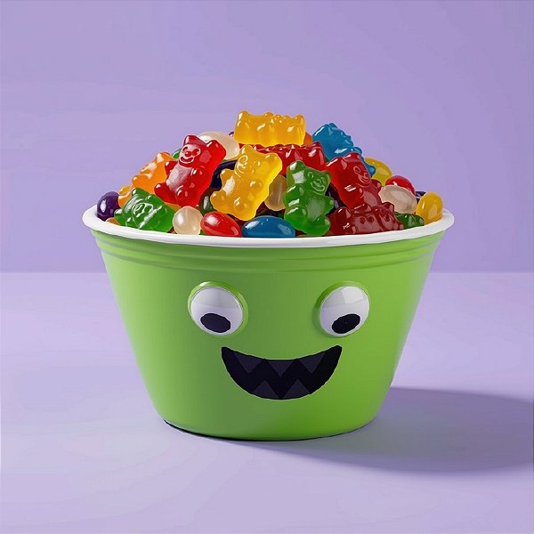 Bowl de Halloween Divertido - Verde - 16x9,5cm - 1 unidade - Cromus - Rizzo