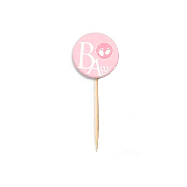 Tag Baby Menina com 12 un. Cód. 4458 Miss Embalagens Rizzo Confeitaria