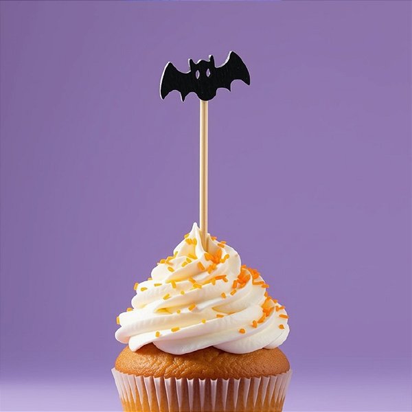 Pick Decorativo de Halloween - Morcego - 12cm - 12 unidades - Cromus - Rizzo