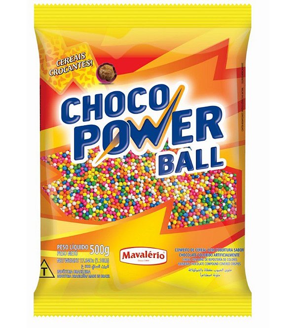 Choco Power Ball Micro Colorido 500 g Mavalério Rizzo Confeitaria