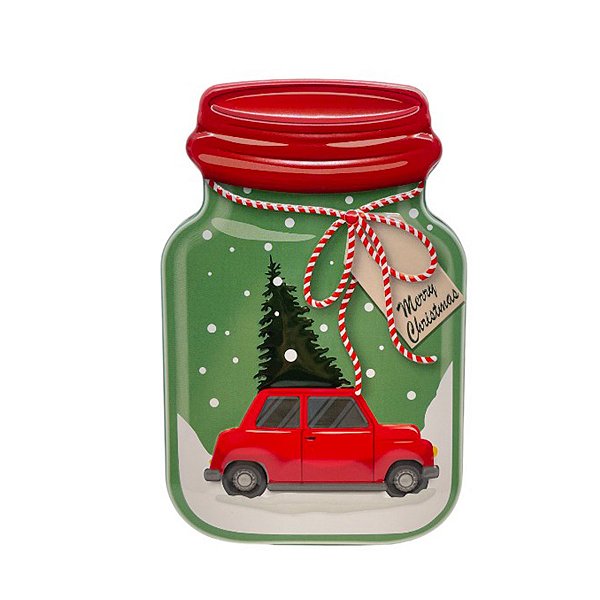 Lata de Metal de Natal - Pote Carrinho - 15x9,8x5,8cm - 1 unidade - Rizzo