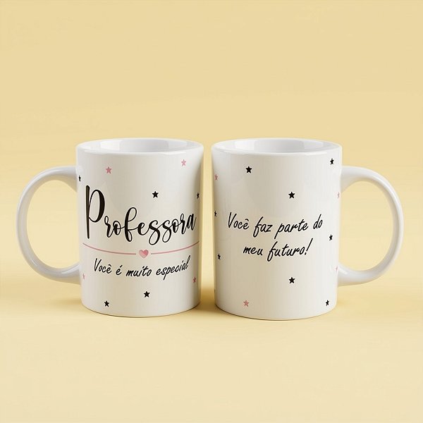 Caneca de Porcelana Professora Especial - 1 unidade - Rizzo