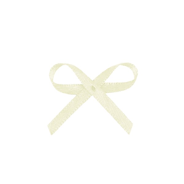 Lacinho Creme "Off-white" Tipo Mosquitinho - Pct c/ 100 peças - Laços Marcela - Rizzo
