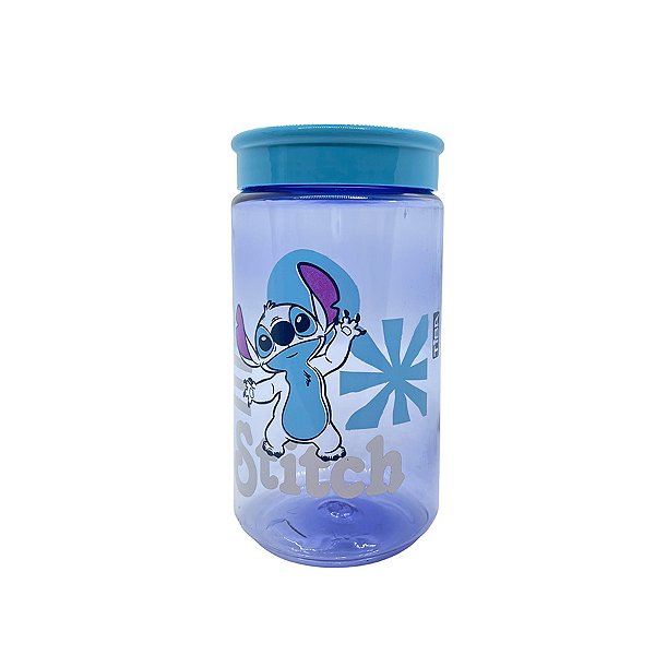 Pote de Plástico Organizador Azul Stitch - 11,5x6cm - 350ml - 1 unidade - Rizzo