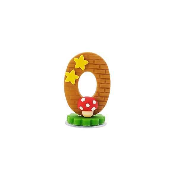 Vela de Biscuit - Super Jogos - N° 0 - 1 unidade - Rizzo