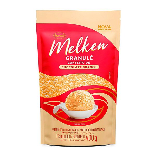 Granulé Chocolate  Branco - Melken - 400g - 01 unidade - Harald - Rizzo