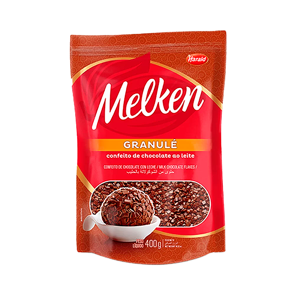 Granule ao Leite Melken - Chocolate Harald - Confeito - 400g - Rizzo