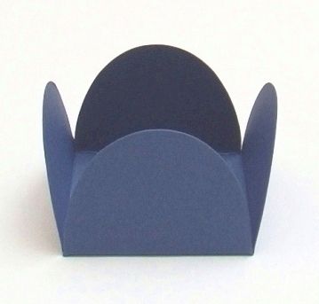 Forminha 4 Pétalas Azul Marinho com 50 un. Embalagens para Doces Rizzo Confeitaria