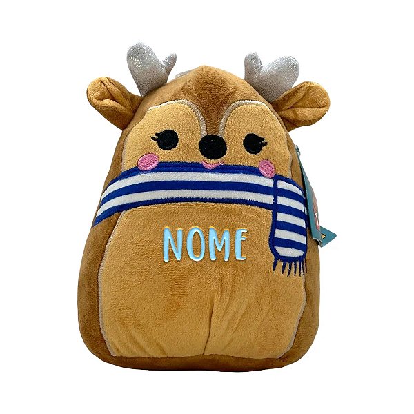 Rena de Pelúcia Personalizada - 17cm - 1 unidade - Rizzo Personalizado