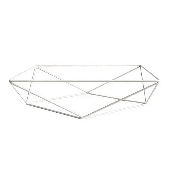 Base aramada triangular para bandeja - Branco - 17x28,5cm - 1 unidade - Só Boleiras - Rizzo