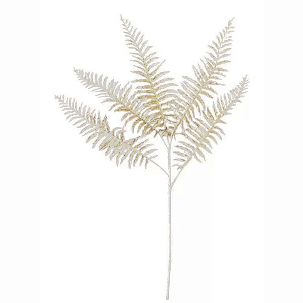 Galho Decorativo com Glitter - Prata - 74cm - 1 unidade - Rizzo
