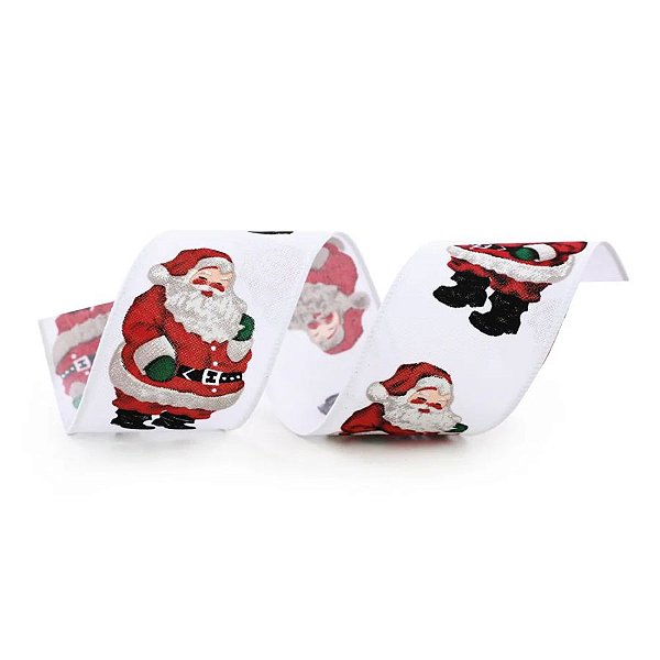 Fita Decorativa Aramada - Papai Noel - 6,3x914cm - 1 unidade - Cromus - Rizzo