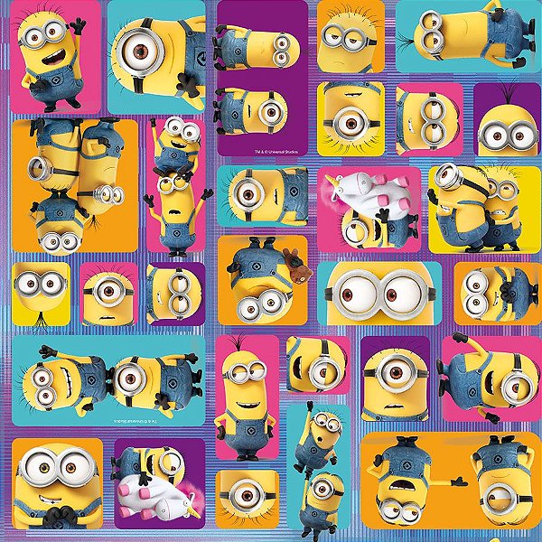 Folha para Ovos de Páscoa Minions Bello 69x89cm - 05 unidades - Páscoa Cromus - Rizzo Embalagens