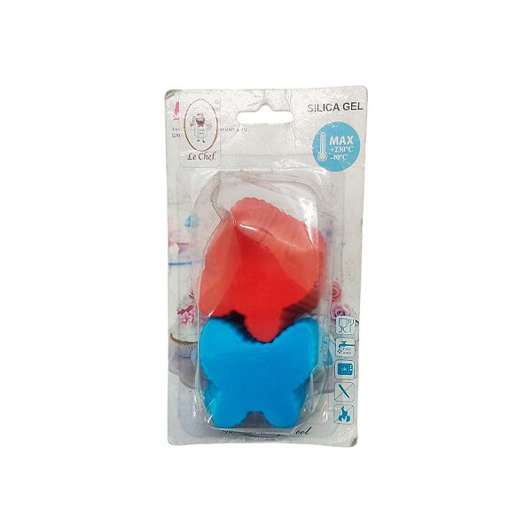 Forminha Silicone Borboletas - 6 Unidades - Le Chef