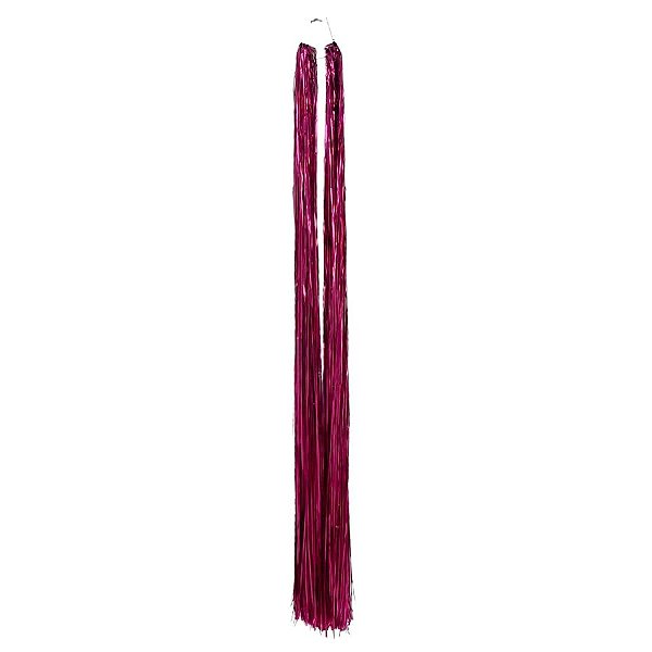 Chicote Metalizado Franja Carnaval 80cm - Pink - 1 unidade - Rizzo