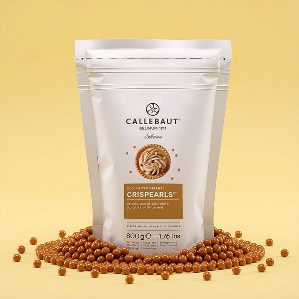 Chocolate Belga Callebaut - Crispearls Gold Salted Caramel - 800g
