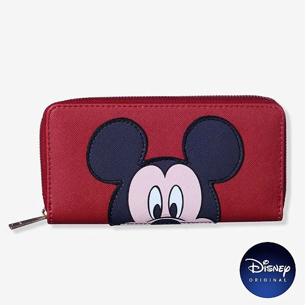 Carteira 19x10cm - Mickey Poa - Disney Original - 1 unidade - Zona Criativa - Rizzo