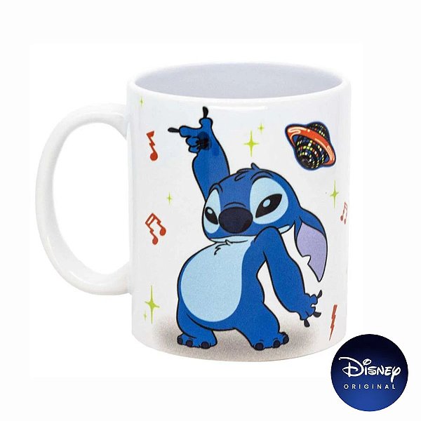 Caneca Pop New Gift Stitch Alien - 350ml - Disney Original - 1 unidade - Zona Criativa - Rizzo