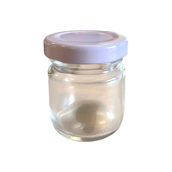Pote de Vidro Redondo com Tampa em Metal - 45ml - 1 unidade - Yoss - Rizzo