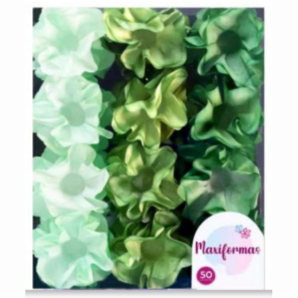 Forminha para Doces Finos - Cheri - Tons Pint Verde - 50 unidades - Maxiformas - Rizzo