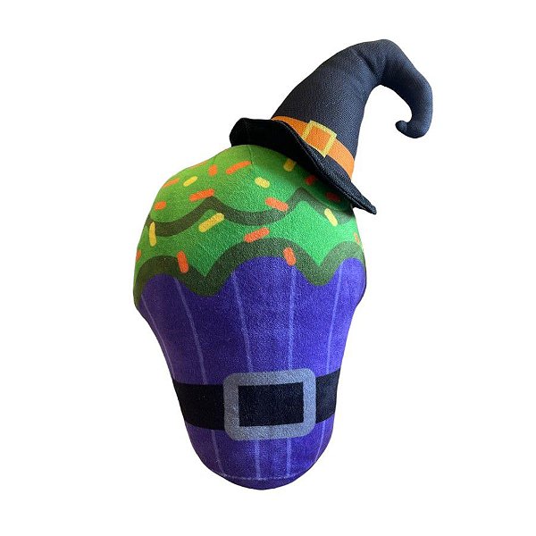 Cupcake Brunxa de Pelúcia Halloween - 26,5cm - 1 unidade - Rizzo