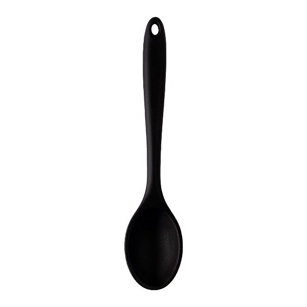 Mini Colher de Silicone - Preta - 20,5x4cm - 1 unidade - Clink - Rizzo