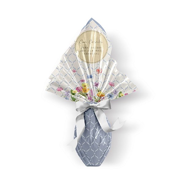 Saco Express 39x39cm para Ovos de 350g a 500g - Florens Azul - 25 unidades - Cromus - Rizzo