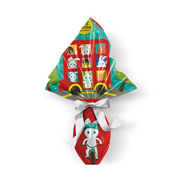 Saco Express 35x35cm para Ovos de 250g a 350g - City Tour Vermelho - 5 unidades - Cromus - Rizzo