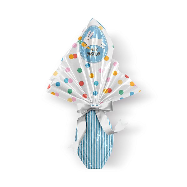 Saco Express 24x24cm para Ovos de 100g a 150g - Jump Azul - 25 unidades - Cromus - Rizzo