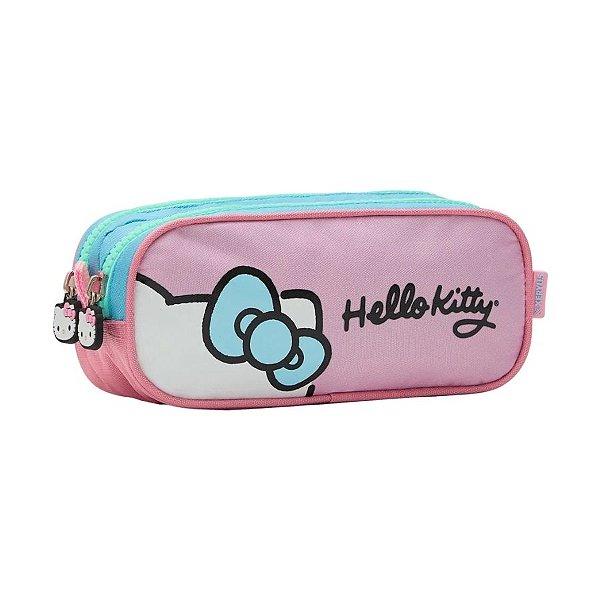 Estojo Duplo Com Zíper - Hello Kitty - 1 unidade - Rizzo