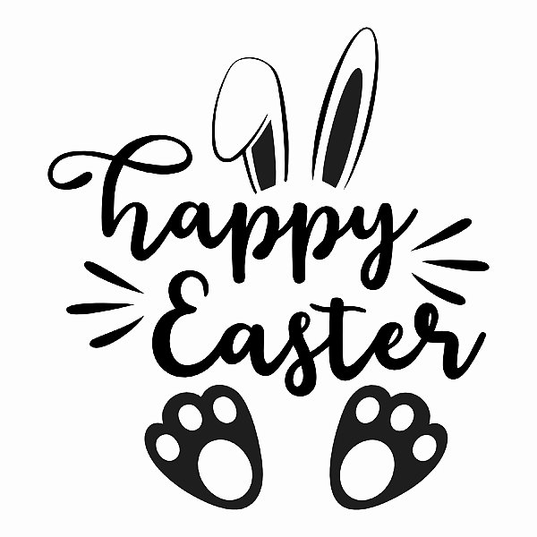Transfer - Coelho Happy Easter - 1 unidade - Rizzo