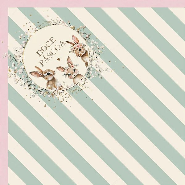 Saco Express 32x32cm para Ovos de 150g a 200g - Doce Páscoa Verde - 5 unidades - Cromus - Rizzo