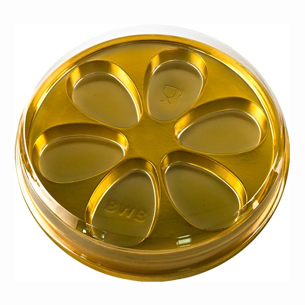 Caixa para Bombons Gourmet - Dourado - 18x18cm - Cód. 14360 - 10 unidades - BWB - Rizzo