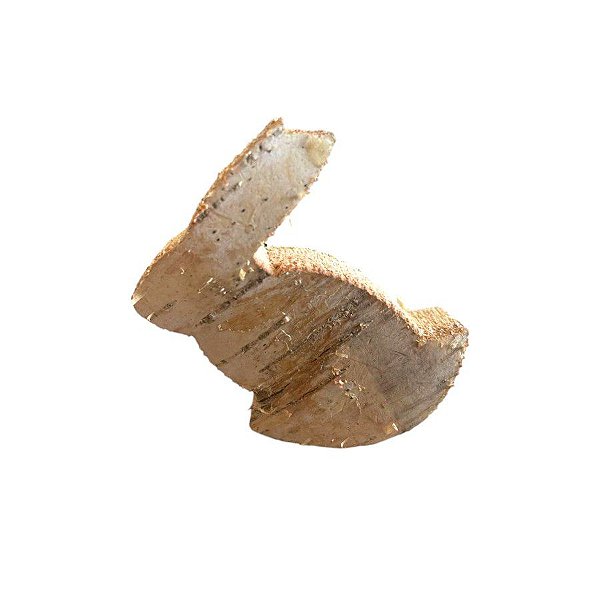Kit Coelhos Decorativos em Madeira Rustica - 6cm - 6 unidades - Cromus - Rizzo