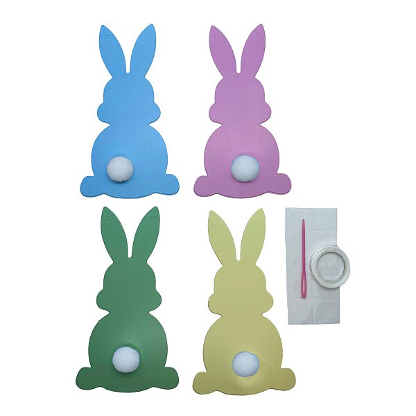 Faixa Decorativa - Coelhos e Pompom - 1 unidade - Rizzo