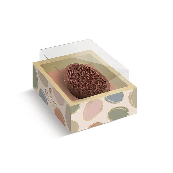 Caixa New Moldura para Meio Ovo Com Visor - Tonal - 6 unidades - Cromus - Rizzo