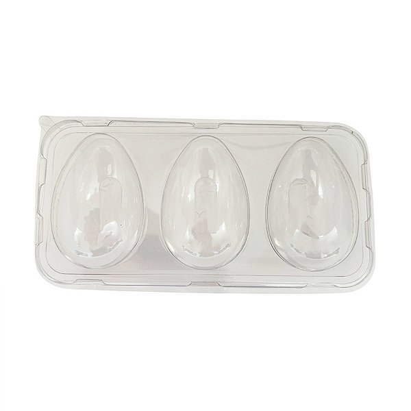 Blister 3 Ovos de Páscoa 50g - 6x4x4cm - 10 unidades - Rizzo
