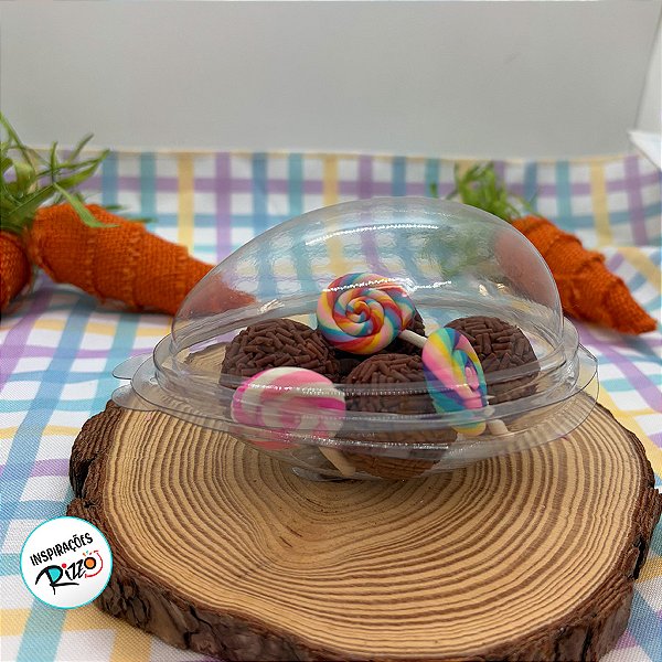 Blister Casca para Ovo de Páscoa 150g - 9,5x6,5x7cm - 10 unidades - Rizzo